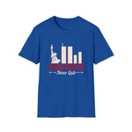 Americans Never Quit, Men's Lightweight Fashion Tee