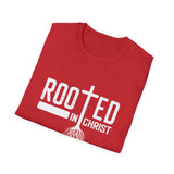 Rooted In Christ, Men's Lightweight Fashion Tee