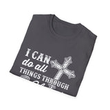 I Can Do All Things Through Christ Who Strengthens Me, I Plan To Fish, Men's Lightweight Fashion Tee