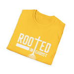 Rooted In Christ, Men's Lightweight Fashion Tee