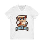 Don't Make Me Notice You, Unisex Jersey Short Sleeve V-Neck Tee