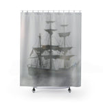 Ship In A Fog, Shower Curtain
