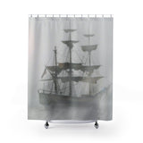Ship In A Fog, Shower Curtain