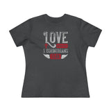 Love Never Fails, Women's Premium Tee