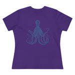 Blue Octopus, Women's Premium Tee