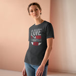 Love Never Fails, Women's Premium Tee