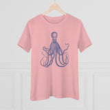 Blue Octopus, Women's Premium Tee