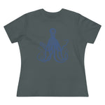 Blue Octopus, Women's Premium Tee