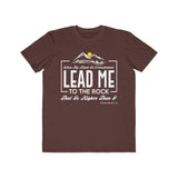 Lead Me To The Rock, Men's Lightweight Fashion Tee