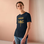 Gold Holistic Dragonfly, Women's Premium Tee