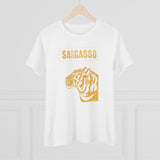 Gold Holistic Tiger, Women's Premium Tee