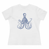 Blue Octopus, Women's Premium Tee