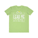 Lead Me To The Rock, Men's Lightweight Fashion Tee