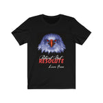 PATIENT  BUT RESOLUTE, Unisex Jersey Short Sleeve T-Shirt