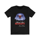 PATIENT  BUT RESOLUTE, Unisex Jersey Short Sleeve T-Shirt