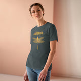 Gold Holistic Dragonfly, Women's Premium Tee