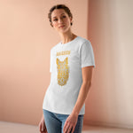 Two-Tone Holistic Fox, Women's Premium Tee