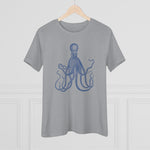 Blue Octopus, Women's Premium Tee