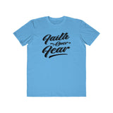 Faith Over Fear, Men's Lightweight Fashion Tee