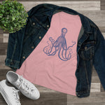 Blue Octopus, Women's Premium Tee