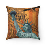 Let Freedom Ring, Spun Polyester Square Pillow