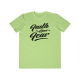 Faith Over Fear, Men's Lightweight Fashion Tee