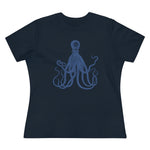 Blue Octopus, Women's Premium Tee