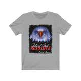 PATIENT  BUT RESOLUTE, Unisex Jersey Short Sleeve T-Shirt