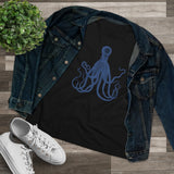 Blue Octopus, Women's Premium Tee