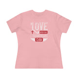 Love Never Fails, Women's Premium Tee