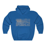 Distressed Flag, Classic Unisex Heavy Blend™ Hooded Sweatshirt