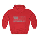 Distressed Flag, Classic Unisex Heavy Blend™ Hooded Sweatshirt