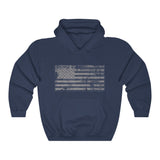 Distressed Flag, Classic Unisex Heavy Blend™ Hooded Sweatshirt